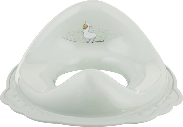 Maltex toilet seat reducer with handles, llama Minimal, sage green