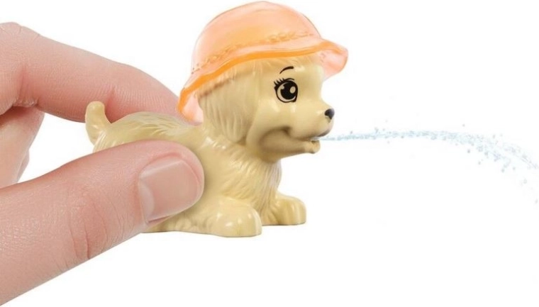 Cute puppies and themed accessories for storytelling
