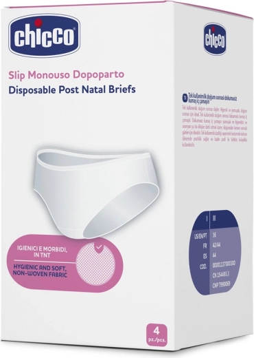 Chicco vienkartinės pogimdyminės kelnaitės, dydis L, 4 vnt.