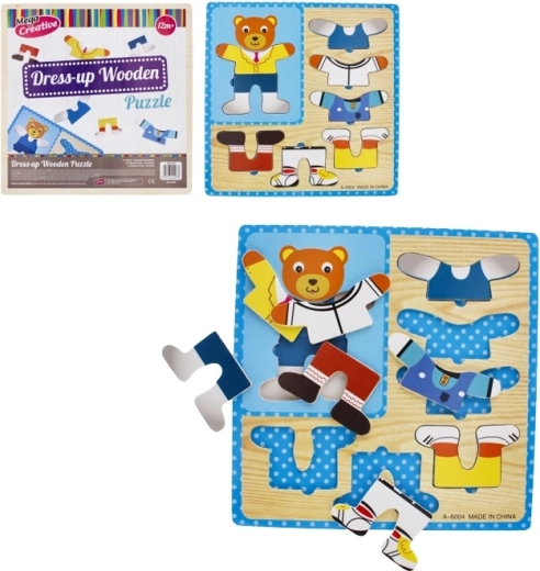 Dress the Bear Wooden Puzzle