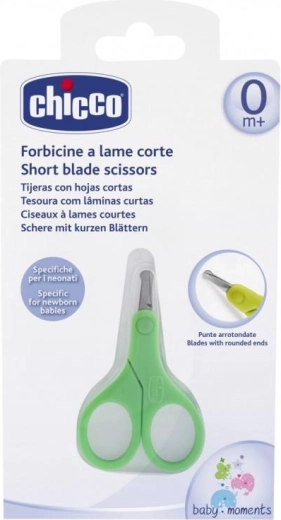 Chicco newborn scissors with short blade