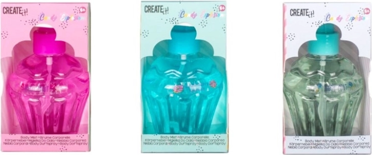 Create It! Candy kūno dulksna vaikams – 3 saldūs kvapai