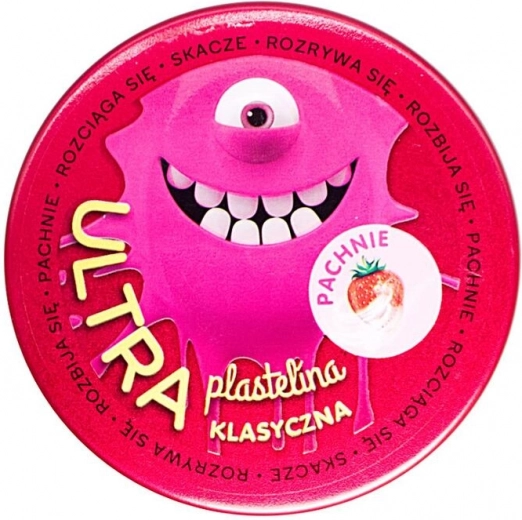 Itin plastilinas „Ultra“ – kvapnus rožinis, braškių aromato