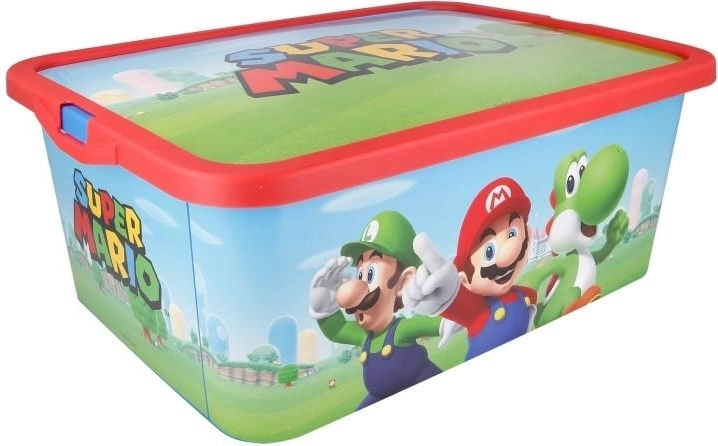 Daiktų laikymo dėžė su dangčiu Super Mario