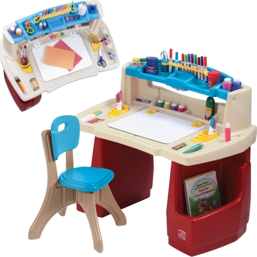 vaikiškas kūrybinis stalas su kėdute Deluxe Art Master nuo STEP2