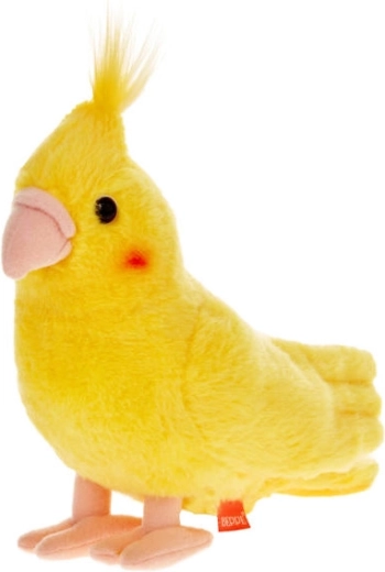 Plush Cockatiel Parrot Yellow 20 cm