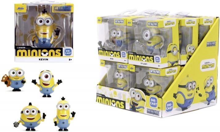 Metalinė kolekcinė figūrėlė MINIONS 6,5 cm – Bob, Stuart, Kevin arba Otto