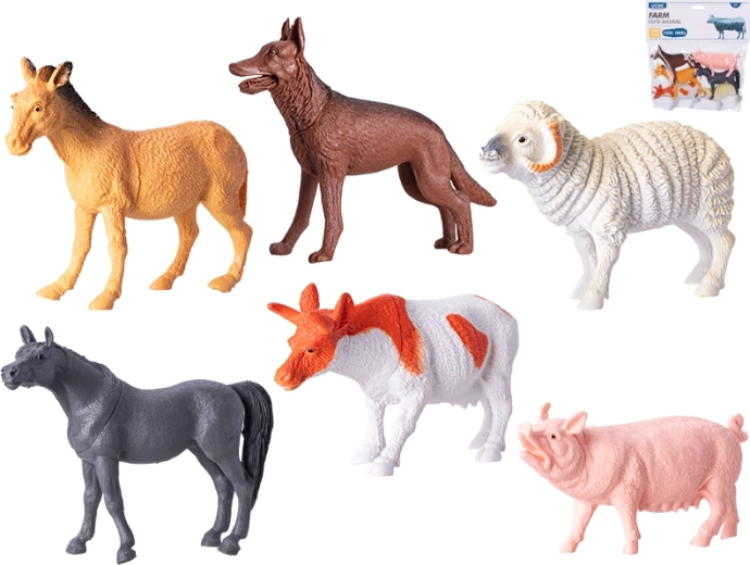 Naminių gyvūnų figūrėlių rinkinys 10–14 cm, 6 vnt.
