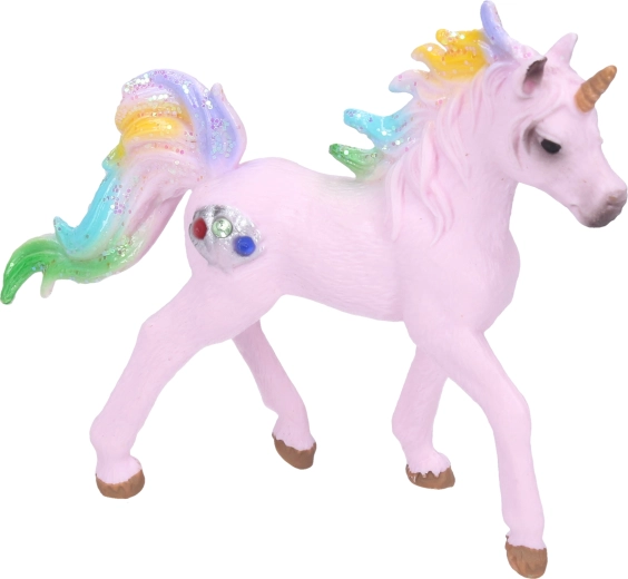 Colorful unicorn figure 10 cm