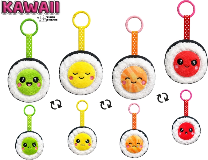 Pliušinis raktų pakabukas sushi Plush Friends Kawaii – 1 vnt.