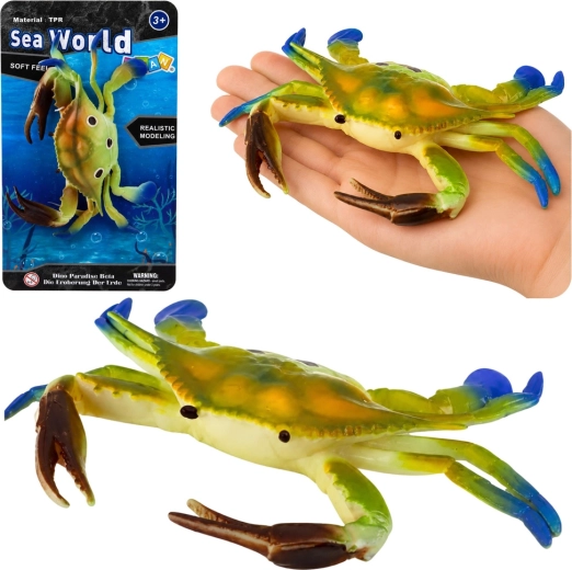 Rubber Realistic Crab Figure 19 cm