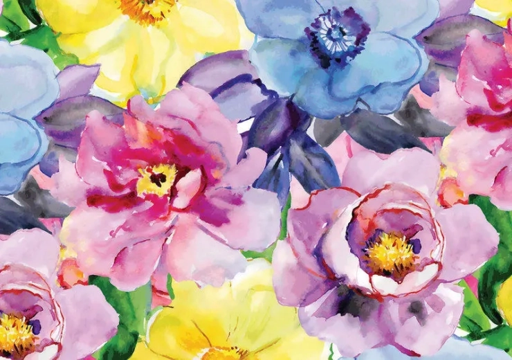 Interdruk Puzzle Colorful Flowers 500 Pieces