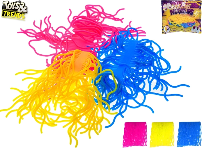 Tamprūs antistresiniai makaronai Toys&Trends – 3 vnt. rinkinys