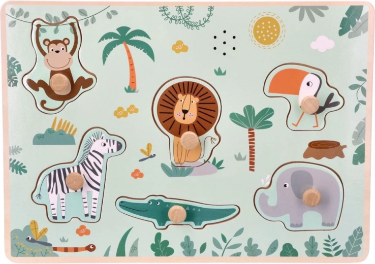 Wooden Sound Puzzle Safari