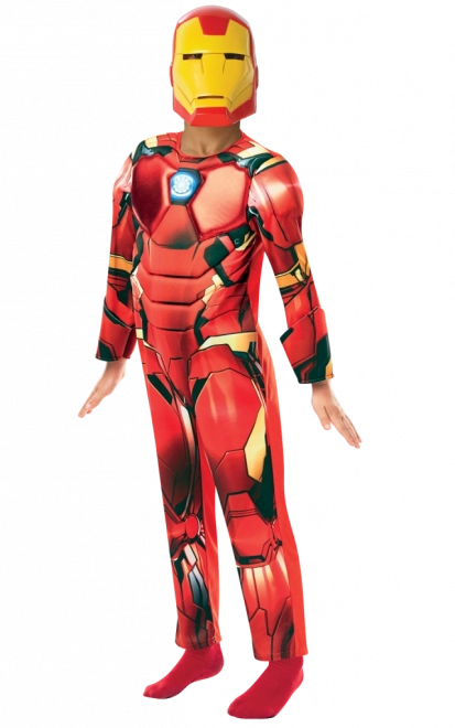 Kids' IRON MAN Deluxe Costume, 5–6 Years