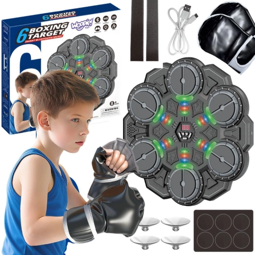 Woopie išmanus bokso taikinys su Bluetooth ir LED šviesomis