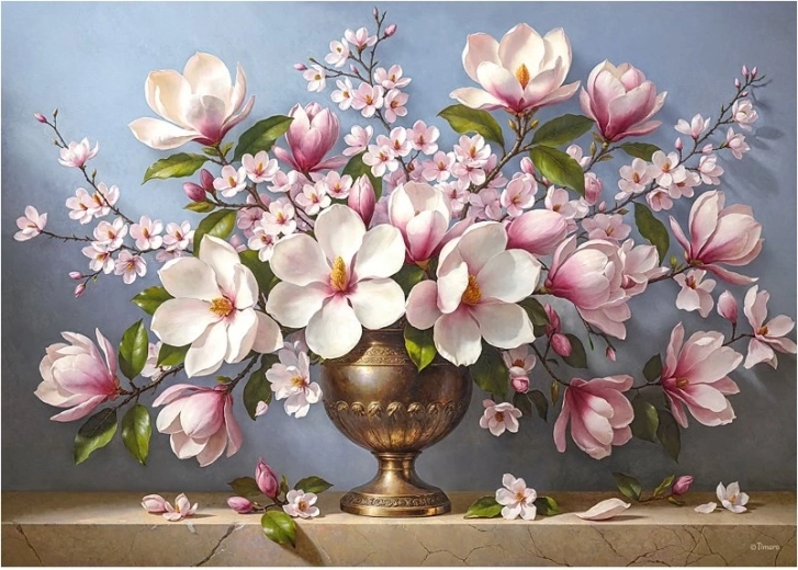 Cherry Pazzi dėlionė „Magnolijų elegancija“ 1000 dalių