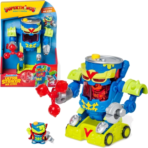 SuperThings Ultra Striker Mr King robotas su figūrėle