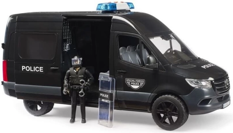 Riaušių policininko figūrėlė su ekipuote