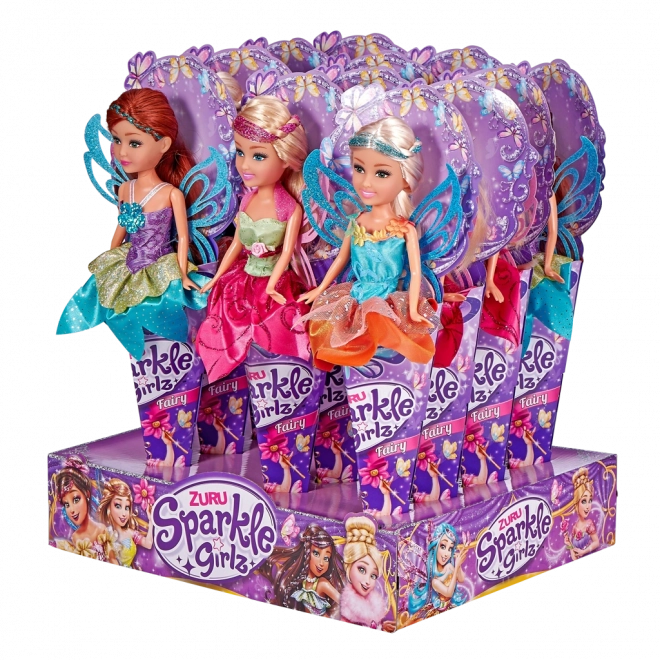 Fėja Sparkle Girlz su sparnais kornete