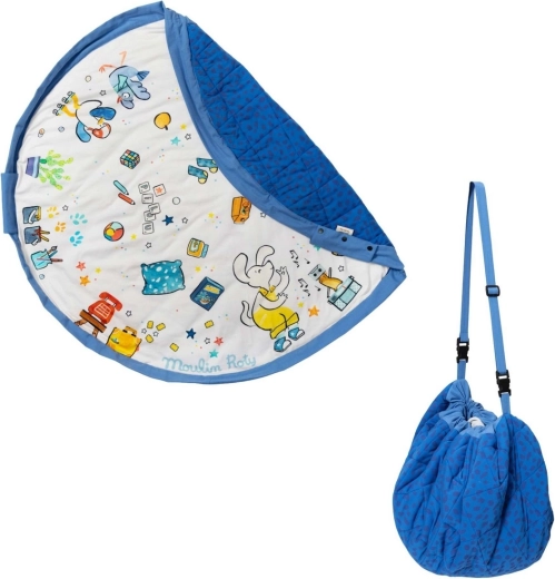Play and Go Noomad soft play mat and toy storage bag Puce & Pilou by Moulin Roty