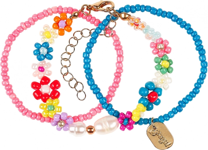 Bracelets Souza Loiz Floral Blue - 3 Pcs