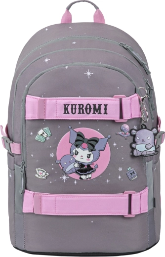 Baagl mokyklinė kuprinė Skate Kuromi pilka