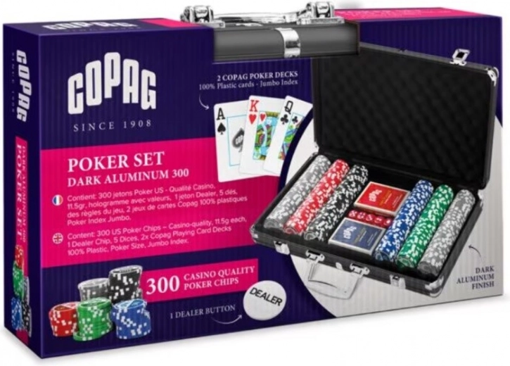 Poker set with 300 chips