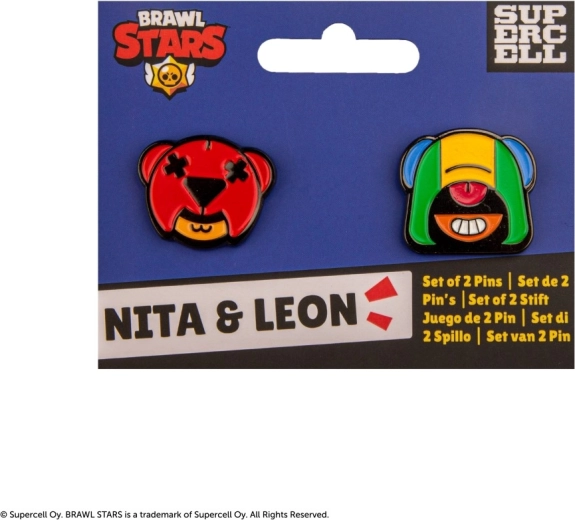 Brawl Stars ženkliukų rinkinys – Nita ir Leon