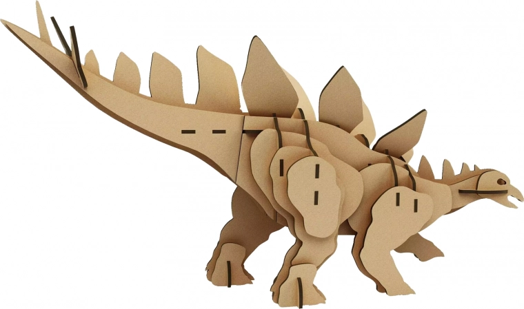 Medinė 3D dėlionė stegozauras