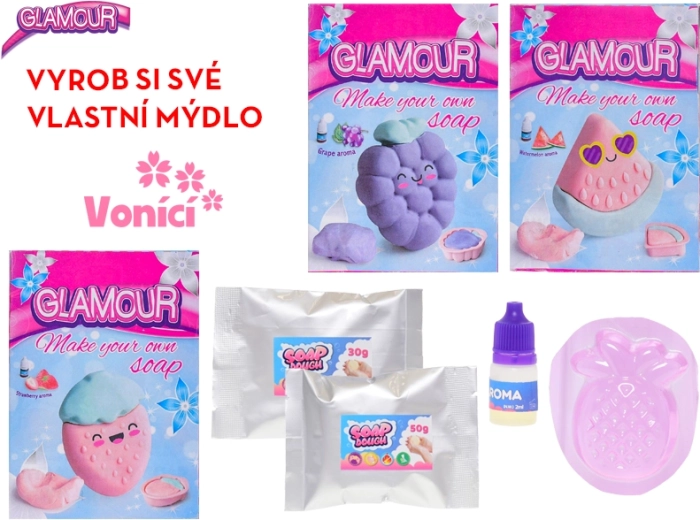 Glamour kūrybinė masė kvapniam muilui gaminti vaikams