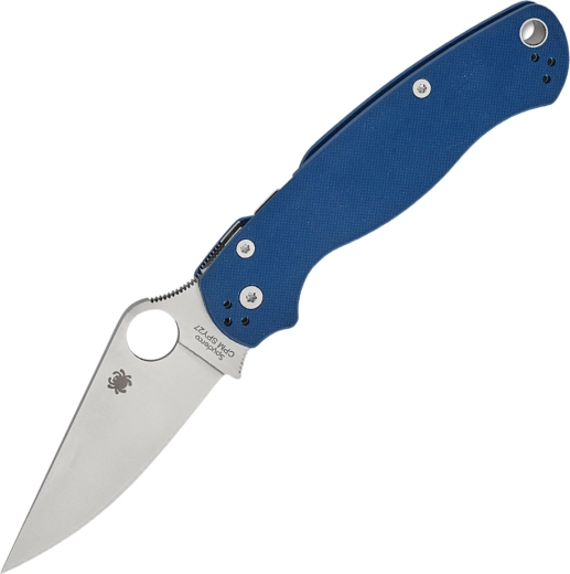 Kišeninis peilis Spyderco Para Military 2 Cobalt Blue 8,8 cm, satininis, G10