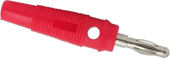 Gumuotas bananinis kištukas 3 mm kabeliui