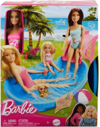 Lėlė Barbie su baseinu