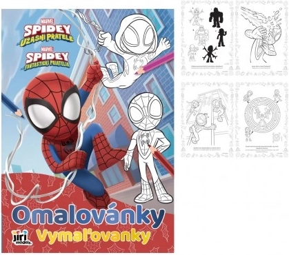 Spalvinimo knygelė „Spidey ir jo nuostabūs draugai“ A4