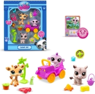 Littlest Pet Shop safari rinkinys su 3 gyvūnėliais