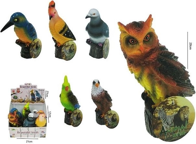 Sound Bird on Stand 20 cm (random design)