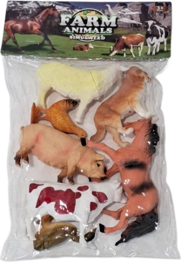 Ūkinių gyvūnų figūrėlių rinkinys