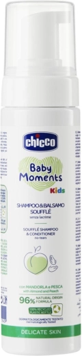 Chicco vaikiškas šampūnas ir kondicionierius 2in1 Soufflé Baby Moments Kids 150 ml