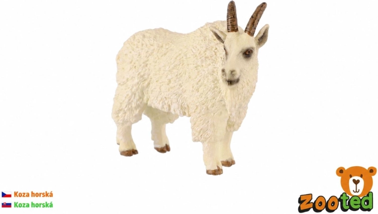 Mountain goat plastic figurine 10 cm - 1 piece