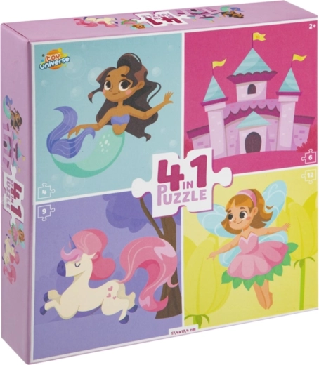 Fairy-Tale World Puzzle 4-in-1 (4, 6, 9, 12 pieces)