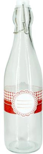 Stiklinis buteliukas su patentiniu uždarymu TORO 260 ml