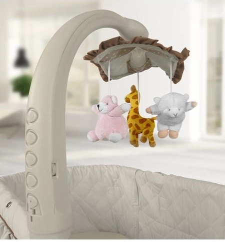 Raminanti karuselė su melodijomis, vibracijomis ir šviesa