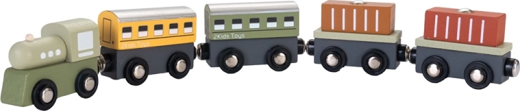 2Kids Toys medinis traukinukas 2 viename