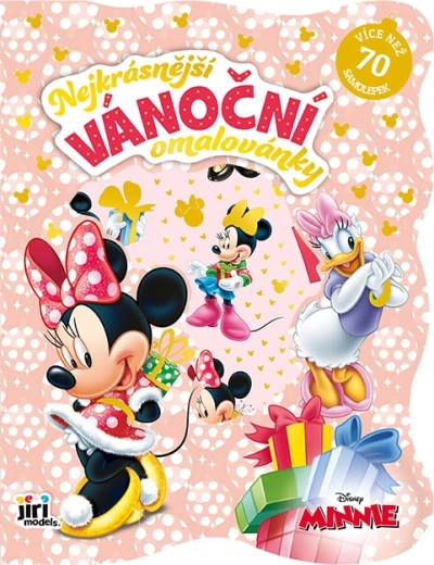 Kalėdinė spalvinimo knygelė su Minnie lipdukais