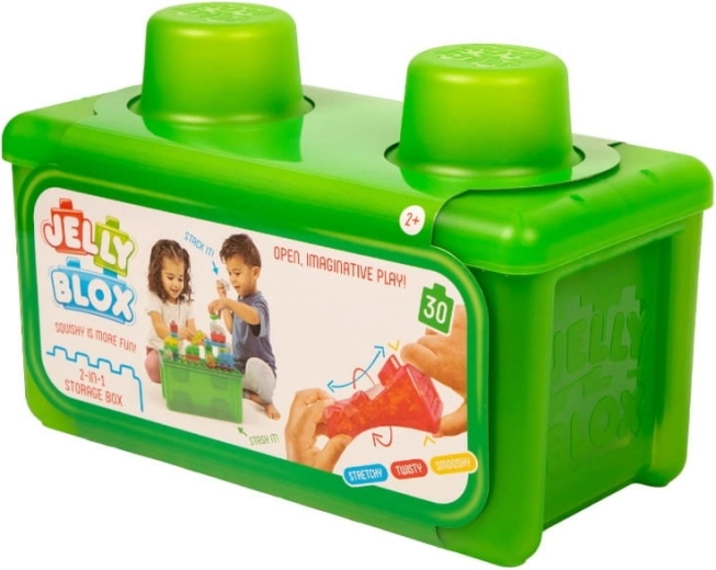 Minkšti „Jelly Blox“ kubeliai su laikymo dėže