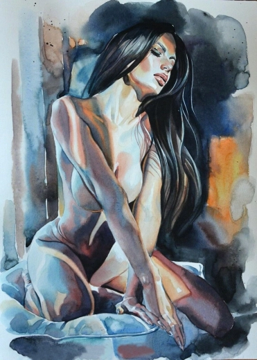 NORIMPEX deimantų tapyba „Moters aktas“ 30 × 40 cm