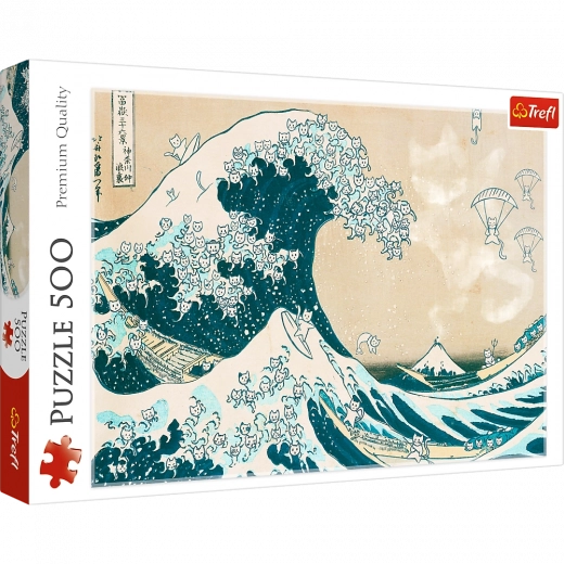 500-piece Puzzle – Great Cat Wave Trefl