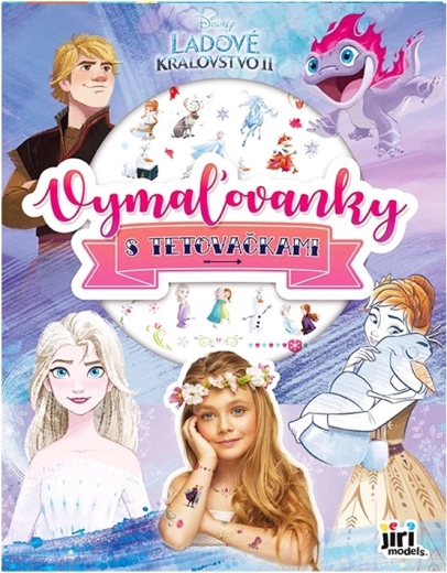 Coloring book with kids' tattoos Frozen - 1 piece