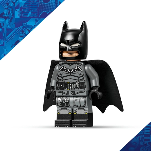 Batman minifigure with a fabric cape